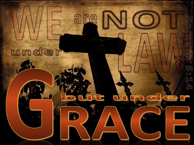 Romans 6:14 We Are Under Grace (brown)
